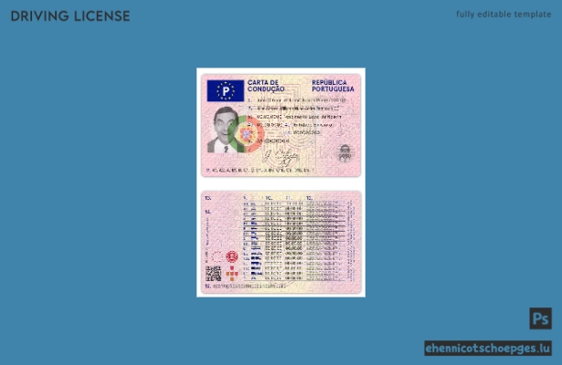 Beispiel für einen portugiesischen Führerschein